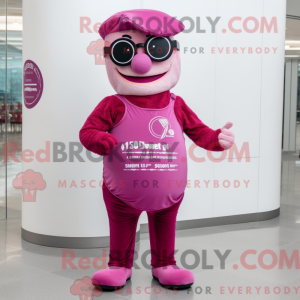 Magenta Bagels maskot...