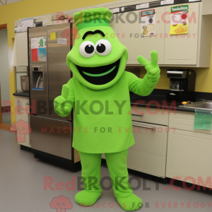 Lime Green Jambalaya mascot...