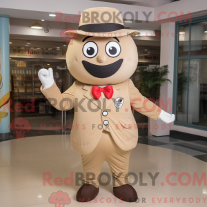 Tan Cherry mascottekostuum...