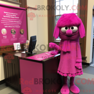 Magenta Advokat maskot...