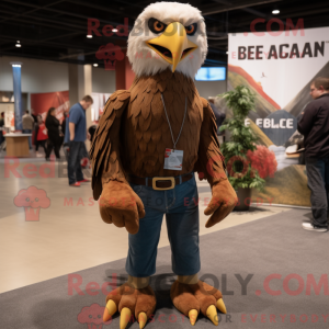 Brown Bald Eagle mascot...