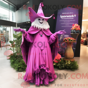 Magenta Hexe Maskottchen...