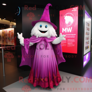 Magenta heks maskot drakt...