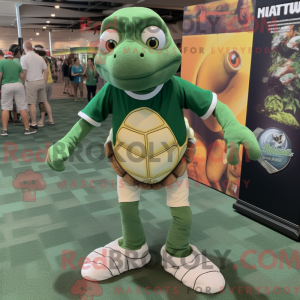 Forest Green Turtle mascot...