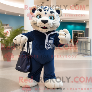 Navy Jaguar mascot costume...