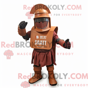 Rust Spartan Soldier maskot...