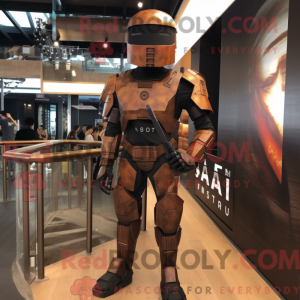 Rust Spartan Soldier maskot...