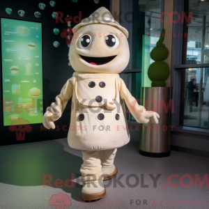 Cream Steak mascot costume...