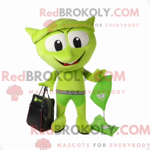 Postava maskota Lime Green...