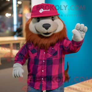Magenta Marmot maskot...