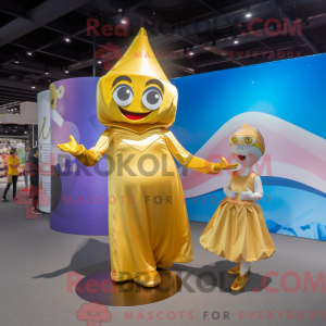 Gold Trapeze Artist maskot...