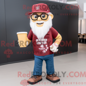 Maroon Pop Corn mascot...