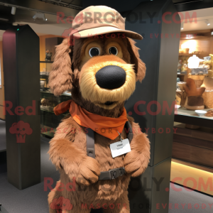 Brown Dog mascot costume...