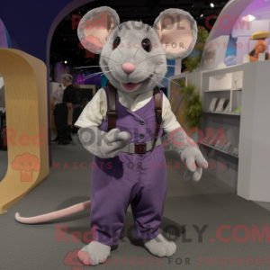 Paarse Rat mascottekostuum...