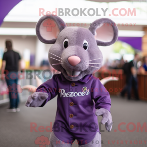 Paarse Rat mascottekostuum...