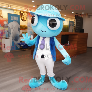Maskotdraktfigur Sky Blue...