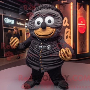 Sort Croissant maskot...