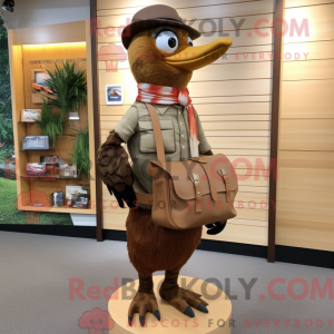 Brun spætte maskot kostume...