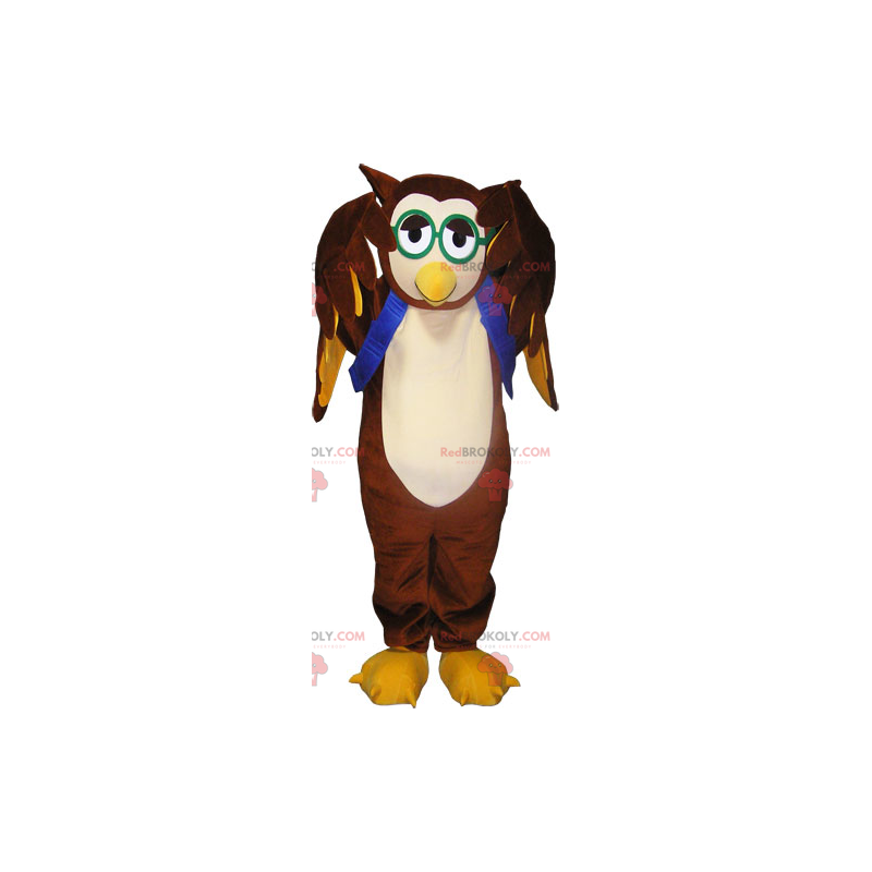 Mascote corujas e óculos verdes - Redbrokoly.com