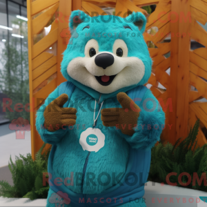 Costume mascotte de castor...