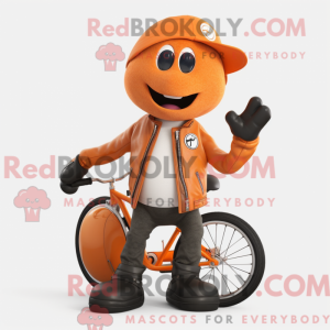 Orange Unicyclist maskot...