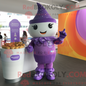 Purple Ice Cream mascot...