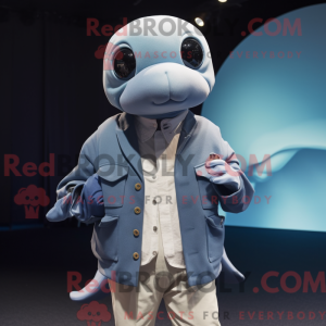 Gray Blue Whale mascot...