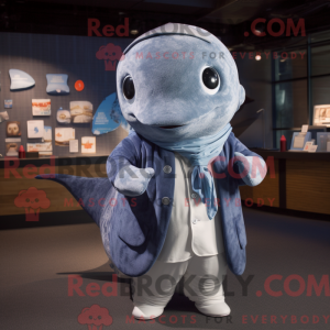 Gray Blue Whale mascot...