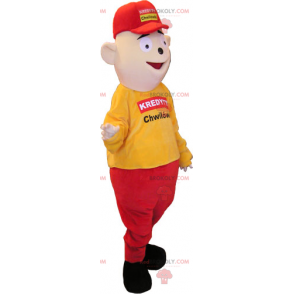 Mascot man with cap - Redbrokoly.com