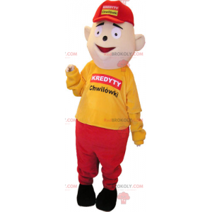 Mascotte homme avec casquette - Redbrokoly.com