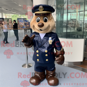 Disfraz de mascota de Navy...