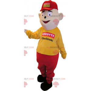 Mascotte man met pet - Redbrokoly.com