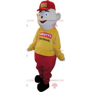 Mascot man with cap - Redbrokoly.com