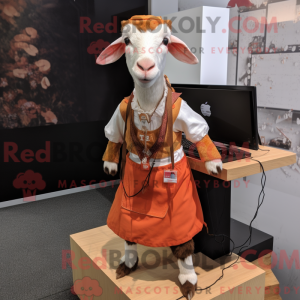 Peach Boer Goat Maskottchen...