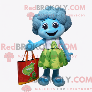 Sky Blue Broccoli mascotte...