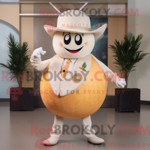 Hvid grapefrugt maskot...