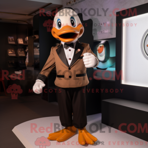 Brun gås maskot kostume...
