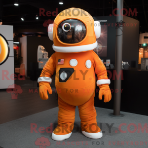 Orange Astronaut maskot...
