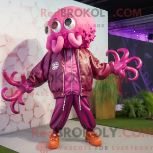Máscara Magenta Octopus com...