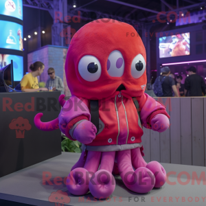 Máscara Magenta Octopus com...