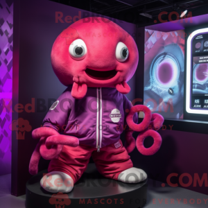 Máscara Magenta Octopus com...