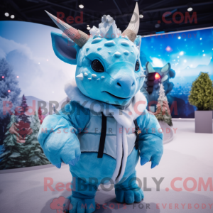 Sky Blue Triceratops...