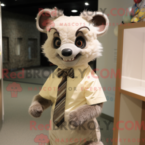 Beige Civet-mascottekostuum...