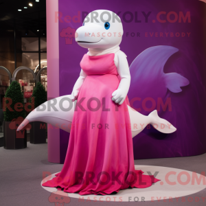 Máscara de baleia Magenta...