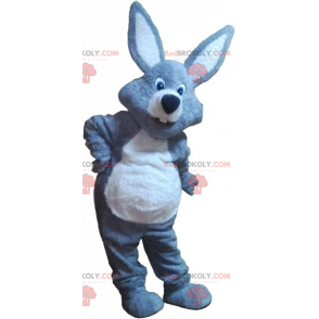 Gray rabbit mascot - Redbrokoly.com