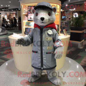 Maskotkostymefigur Grey...