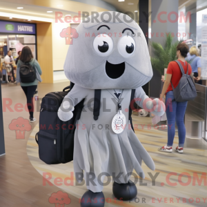 Grijze kwal mascottekostuum...