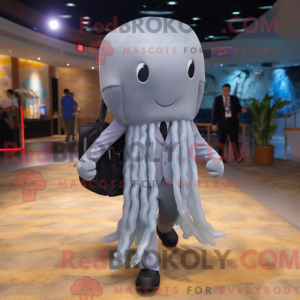 Gray Jellyfish mascot...