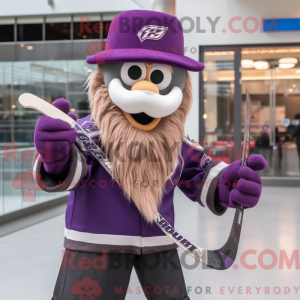 Lila Eishockeyschläger...