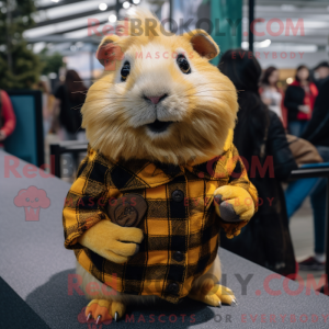Gold Guinea Pig mascot...